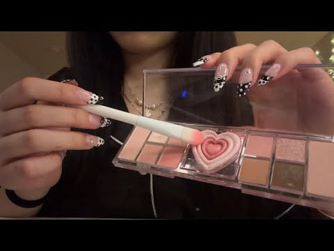 ASMR doing your makeup in 4 min (tingly??)
