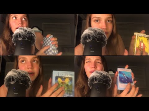 ASMR Tarot Card Shuffling/Whisper/Mouth Sounds