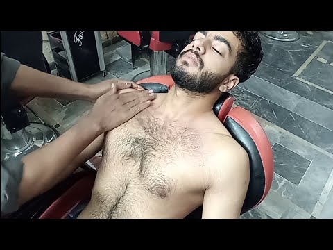 ASMR Fastest Chest and Back massage teep tissue #chest #backmassage #asmr