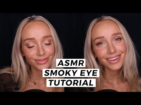 ASMR Bronze Smoky Eye Tutorial! Whisper Makeup GRWM