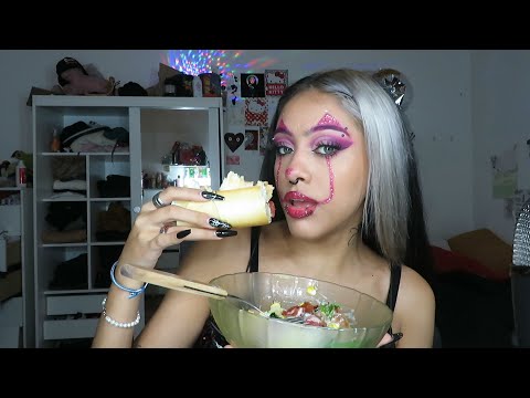 MUKBANG PANCHO ASMR COMIENDO//Mukbang vegetariano