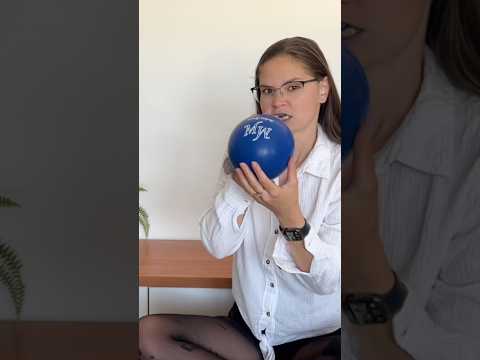 Blowing Dark Blue Balloon #asmr #balloon #poppballons