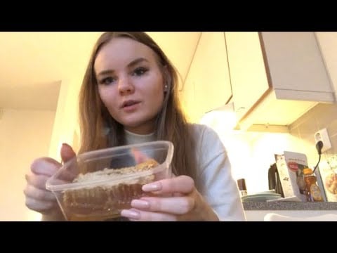 ASMR Eating Raw Honeycomb