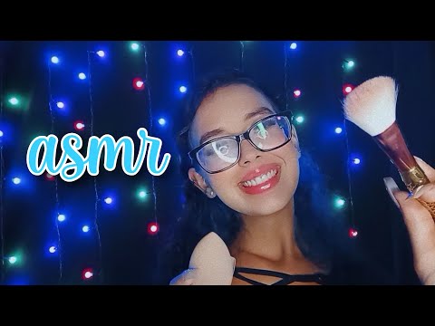 ASMR - TE MAQUIANDO E AUMENTANDO SUA AUTOESTIMA 💖