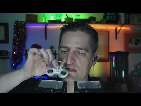 ASMR Deep Tones Fidget Spinner Echo #SleepAid #MaleASMR #Relaxing