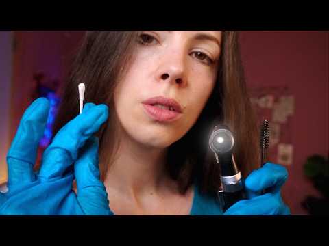 ASMR Removing Stuck Wax | Deep Ear Cleaning