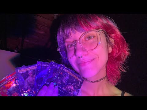 ASMR opening my secret lair Astarion cards ( lofi tapping, whisper and soft spoking)