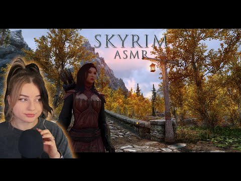 ASMR Skyrim 🍁 Calm Forest Walk Around Riften Lake 🍁 Whispered, In-Game Ambience