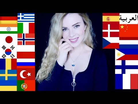 ASMR in 25 DIFFERENT LANGUAGES (Russian, Chinese, German, Spanish, Korean...)