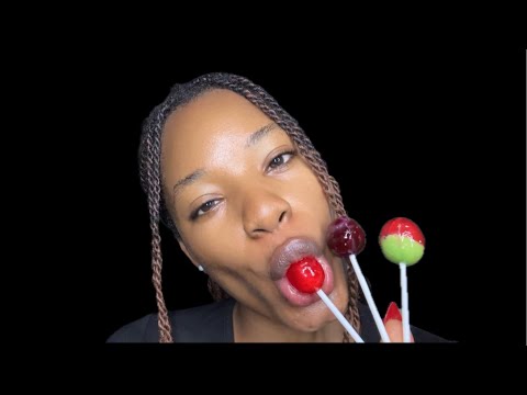 Lollipop Licking and Review 🍭 (mouth sounds, ASMR) 🍭