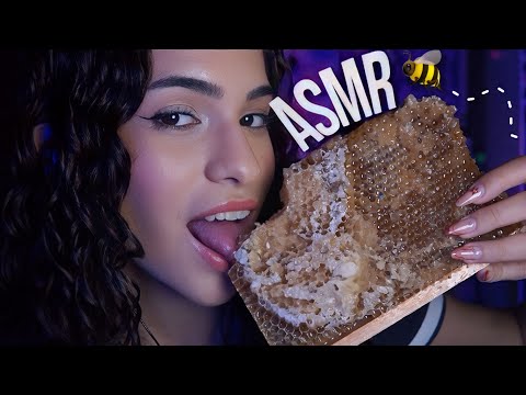 ASMR: FAVO DE MEL 🍯 (eating sounds)