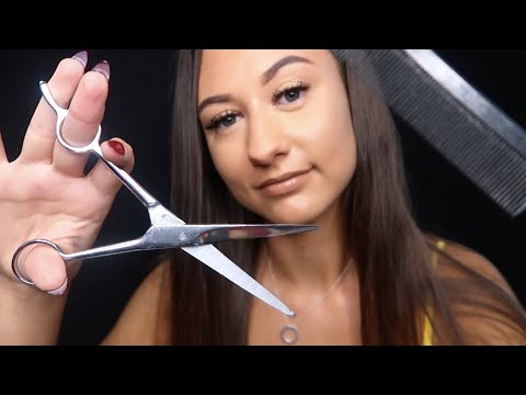 [ASMR] Relaxing Hair Cut Role Play ✂️ Washing, Brushing & Scalp Massage