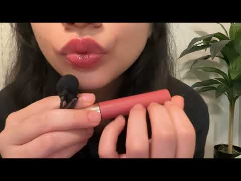 ASMR ~Crazy obsessed friend shares lipglosses with you (mouth sounds💋, whispers, and more)