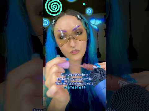 GIRLS W/ BLUE HAIR ARE SO CUTE🦋 #asmr #asmrtingles #gothgirl #asmrtriggers #tingles #bluehair