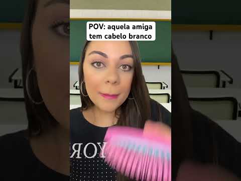 POV: aquela amiga tem cabelo branco #humor #shorts