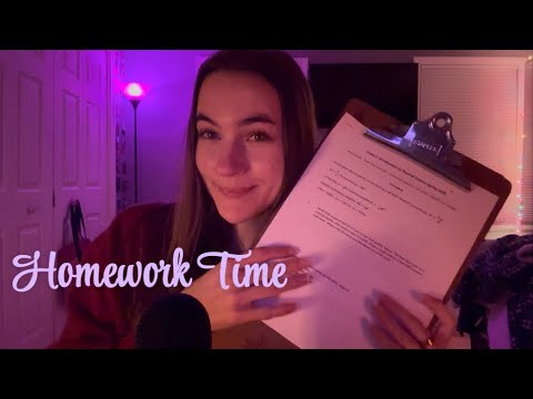 ASMR| Do My Homework With Me 📝📚