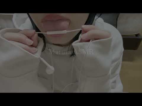 イヤホンマイクを食べる音／eat earphone【asmr】