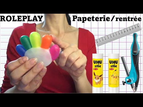 ASMR ROLEPLAY Vendeuse de papeterie pour la rentrée