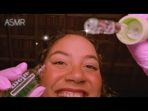 ASMR LIMPEZA DE PELE RELAXANTE 🧼💆‍♂️