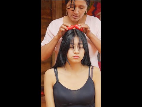 Doña Esperanza's soft ASMR whispering & hair brushing with rain sounds #shorts #asmr