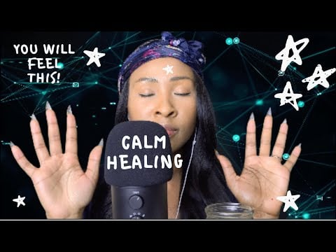 Relaxing + Calm Energy Healing Session | Reiki Master Energy | ASMR Tingles | Full Face April