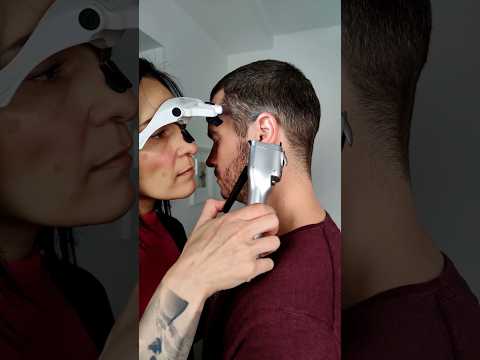 Ear exam (weird way)