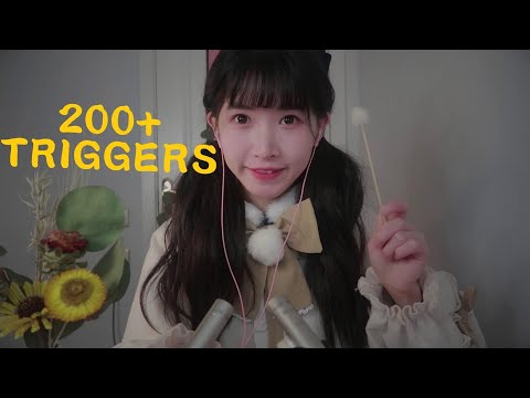 ASMR 听觉盛宴, 200多种触发音, 无人声 200+Triggers