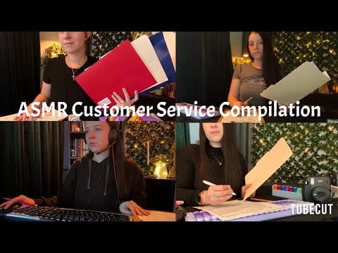 ASMR Customer Service Compilation | Writing, Typing, Paper Shuffling, Soft Spoken (5+ hours no ads)
