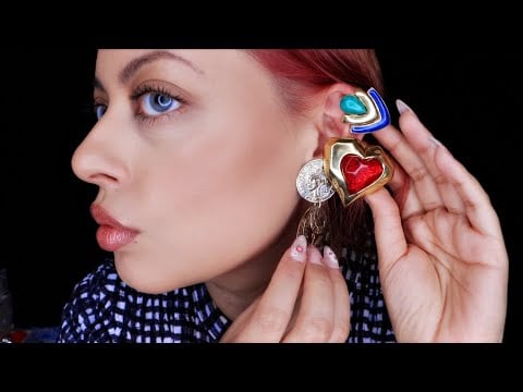 ASMR| Earring Collection - Tingles for the Jewelry Lovers - Jingly Sounds, Scratching & Tapping