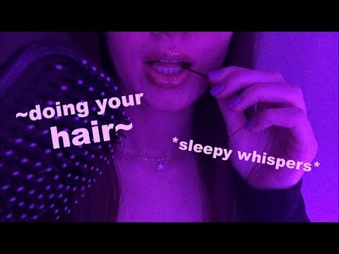 ASMR | Playing with your hair | Hair brushing | Personal attention for sleep 💆‍♀️💟