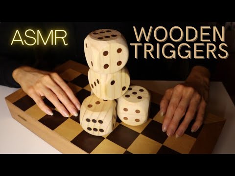 ASMR Calming WOODEN TRIGGERS 🪵🌳 tapping and scratching to help you RELAX (1+HOUR)  | no talking