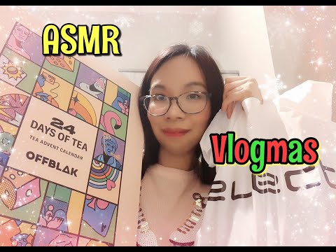 ASMR: Vlogmas! Advent Calendar Unboxing + Mini Haul 🍵🎄 (Soft-spoken/Whispered)