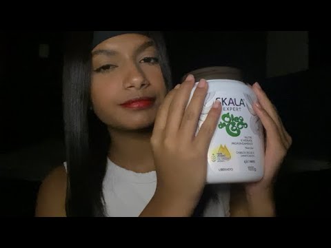 ASMR- finalizando seu cabelo cacheado