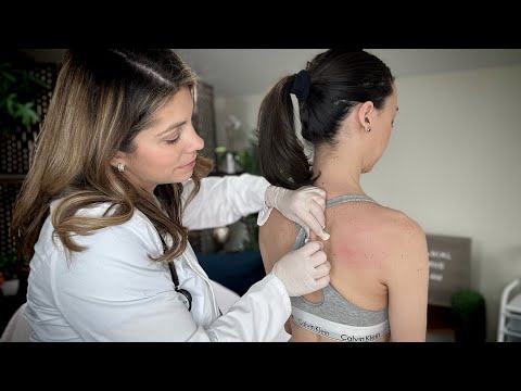 ASMR Shoulder Injury & Cranial Nerve Exam (Chiropractic Skin Pulling, Cracking, Adjustments)