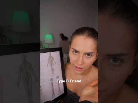 ASMR Type B Friend #asmr #typeb #asmrshorts #comedy