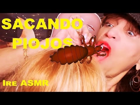 ASMR QUITANDO PIOJOS Y OTROS BICHOS-RP😴LICE CHECK