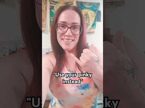 @user-cw1cj2nl4z I used my pinky... 🤣🤣 #shorts