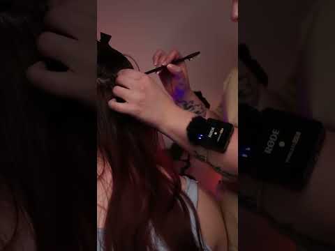 ASMR Real Person Scalp Check #asmr #bebravebeyouasmr #asmrrealperson