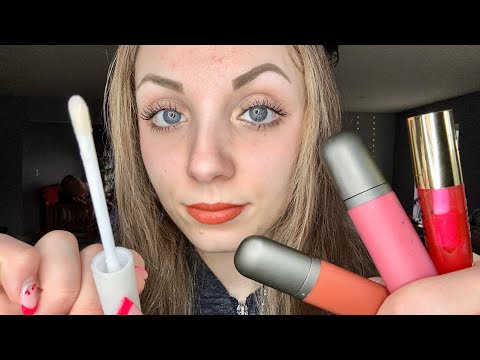 ASMR *NEW* Lipgloss Try-On Haul! 💄(Mouth Sounds)