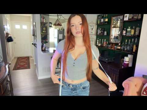 ASMR Inspecting You (heel clicking, measuring, walking around you)
