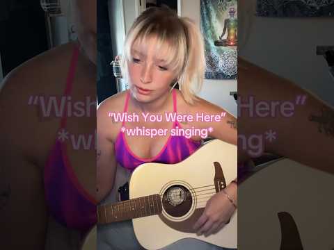 ASMR whisper singing “Wish You Were Here” #asmr #pinkfloyd #acousitcguitar #whispering #whisperasmr