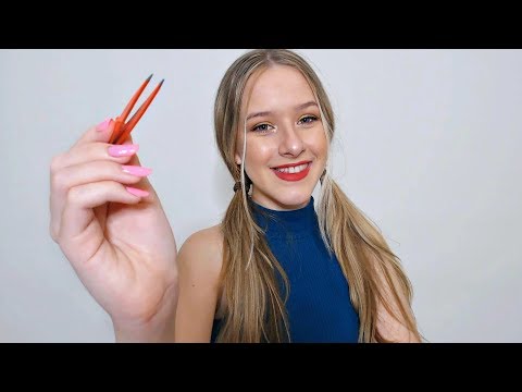 ASMR Tweezing Your Eyebrows (Up-Close Personal Attention ♥)