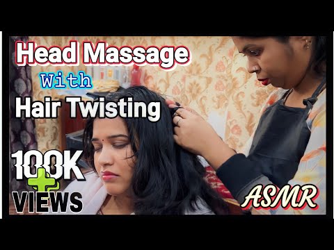 Hair Twisting & Cracking Head Massage By IndiaN Beautician Doll/ Anti Stress Massage #asmr #insomnia