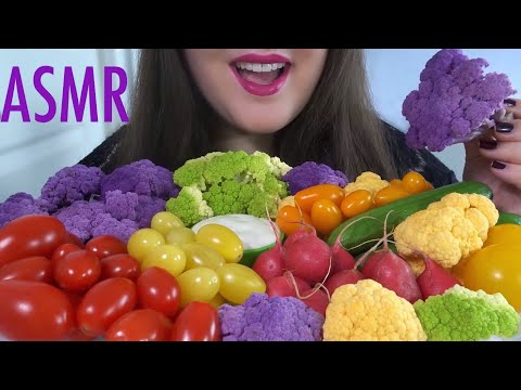 HEALTHY EATING ASMR Raw Veggie Platter - Crunchy Sounds [Collab with TracyN ASMR]