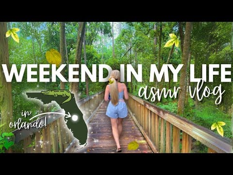 ASMR Weekend Vlog 🌴 Florida Nature, Trader Joe’s Haul, dessert hack, + cozy rainy chats 🌧️🐢🍂🍨
