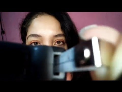 ASMR tirando medidas do seu rosto📏📐 (duas fitas métricas diferentes = dois gatilhos diferentes)