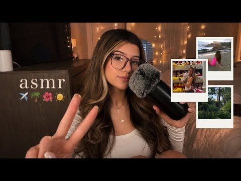 ASMR vacation whisper ramble with pics+vids 🌴 { whisper, lofi, trigger words }