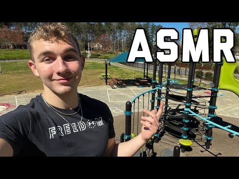 ASMR fast and aggressive in park (public asmr)