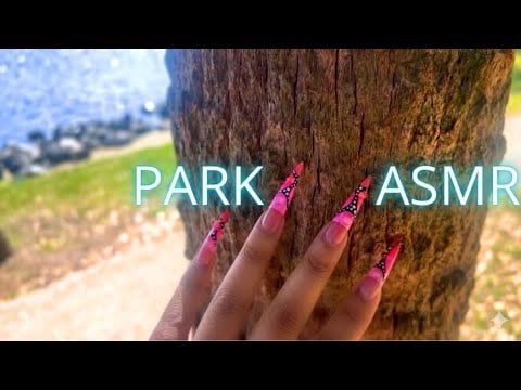 Public ASMR Outside |  Fast Aggressive | EXTRA LONG NAILS 💅🏾🌴🪾loop