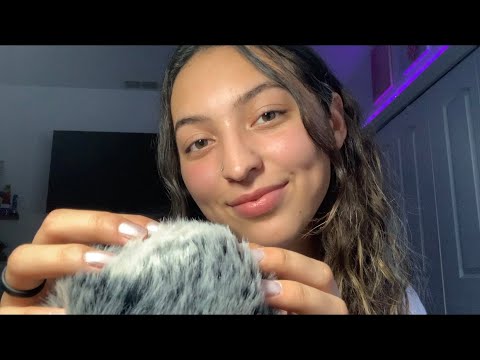 ASMR~ INAUDIBLE WHISPERING + MIC FLUFFS